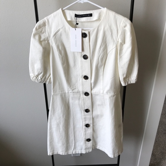 Last One! Zara Button-Down Dress, NWT - Picture 8 of 8